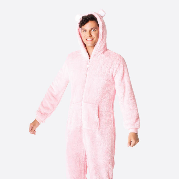 Rosa Teddy Onesie Herre